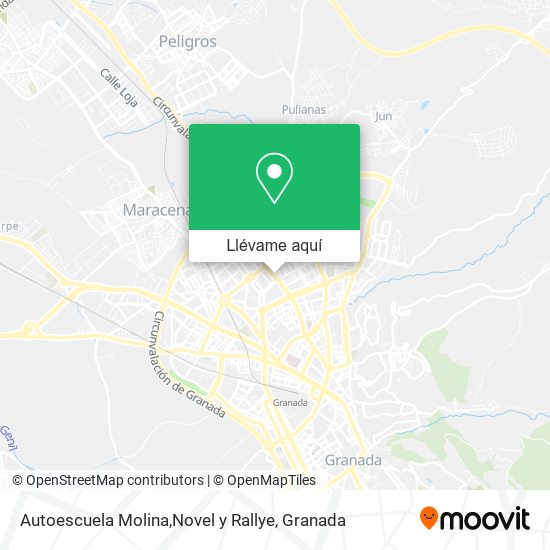 Mapa Autoescuela Molina,Novel y Rallye