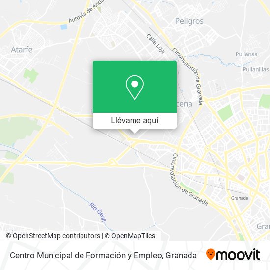 Mapa Centro Municipal de Formación y Empleo