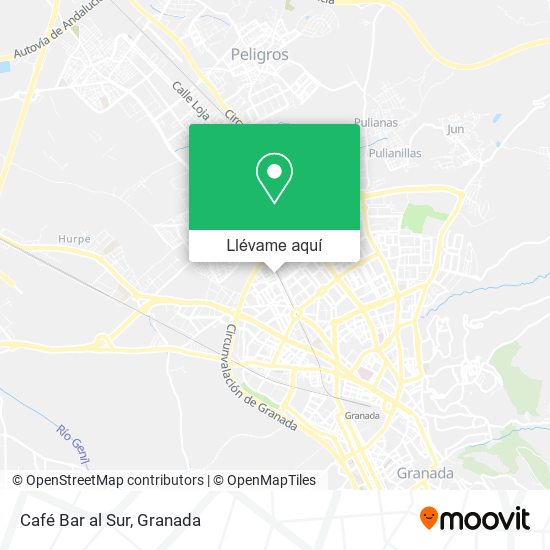 Mapa Café Bar al Sur