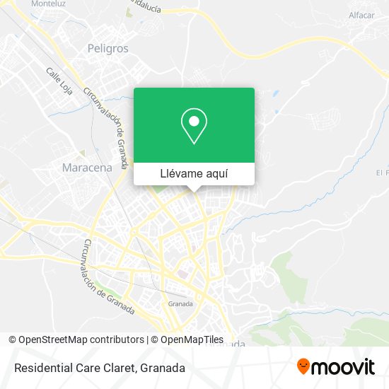 Mapa Residential Care Claret