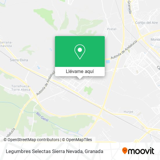 Mapa Legumbres Selectas Sierra Nevada