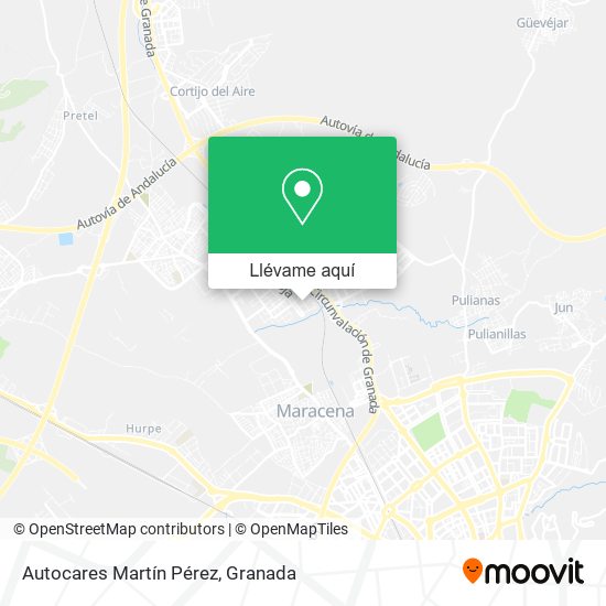 Mapa Autocares Martín Pérez