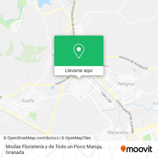 Mapa Modas Floristería y de Todo un Poco Maruja