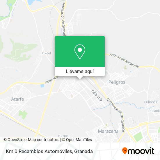 Mapa Km.0 Recambios Automóviles