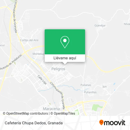 Mapa Cafetería Chupa Dedos