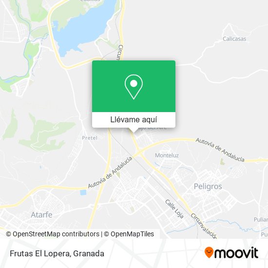 Mapa Frutas El Lopera