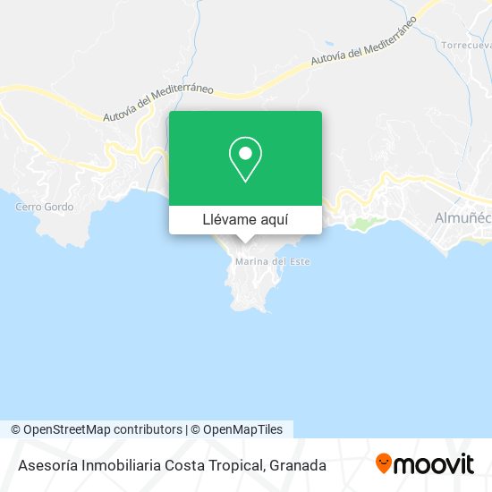Mapa Asesoría Inmobiliaria Costa Tropical