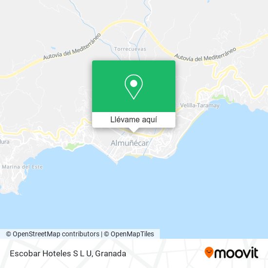 Mapa Escobar Hoteles S L U