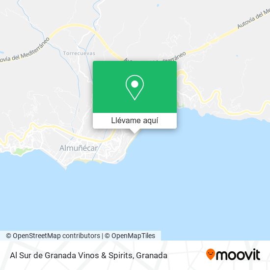 Mapa Al Sur de Granada Vinos & Spirits