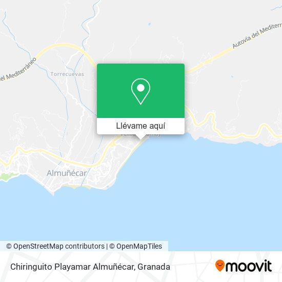 Mapa Chiringuito Playamar Almuñécar