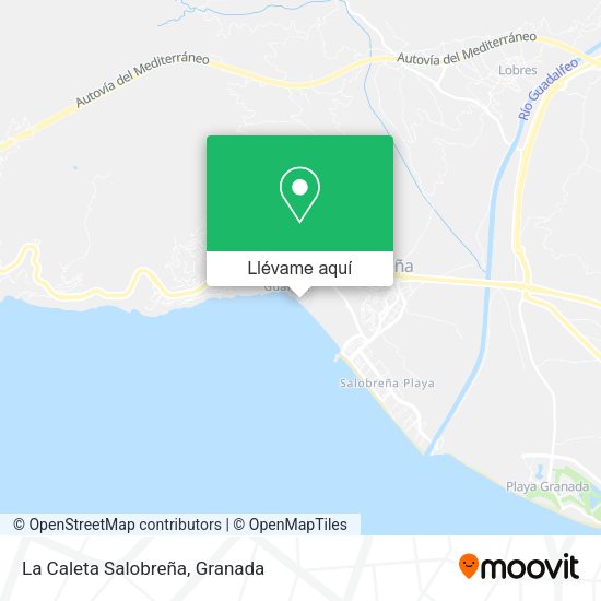 Mapa La Caleta Salobreña