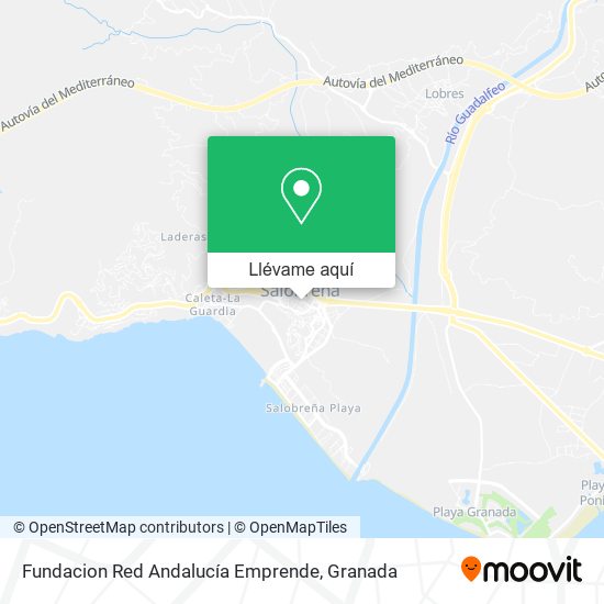 Mapa Fundacion Red Andalucía Emprende