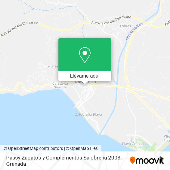 Mapa Passy Zapatos y Complementos Salobreña 2003