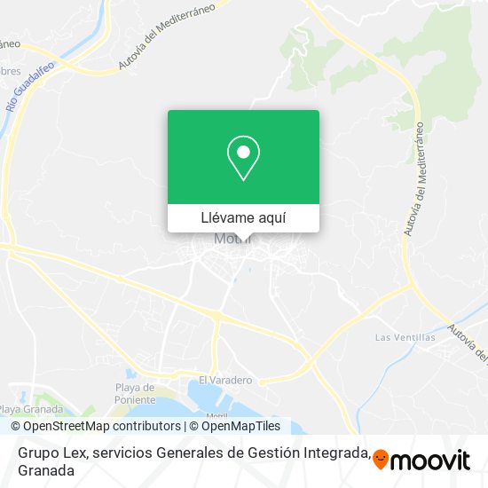 Mapa Grupo Lex, servicios Generales de Gestión Integrada