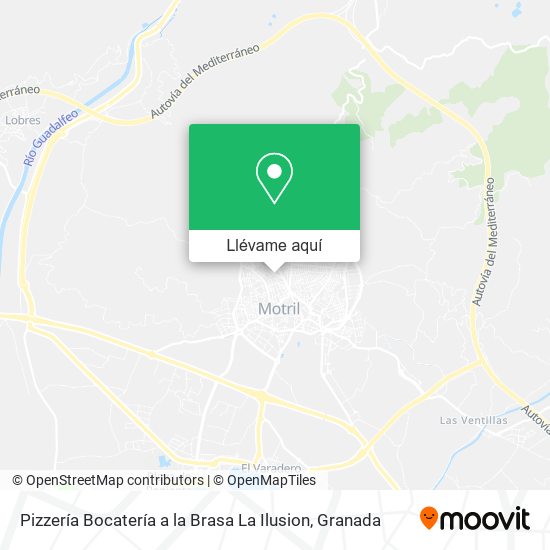 Mapa Pizzería Bocatería a la Brasa La Ilusion