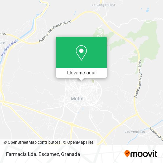 Mapa Farmacia Lda. Escamez