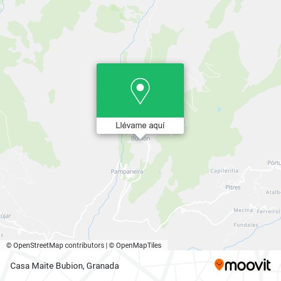 Mapa Casa Maite Bubion