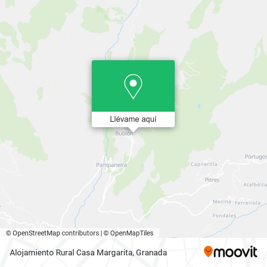 Mapa Alojamiento Rural Casa Margarita