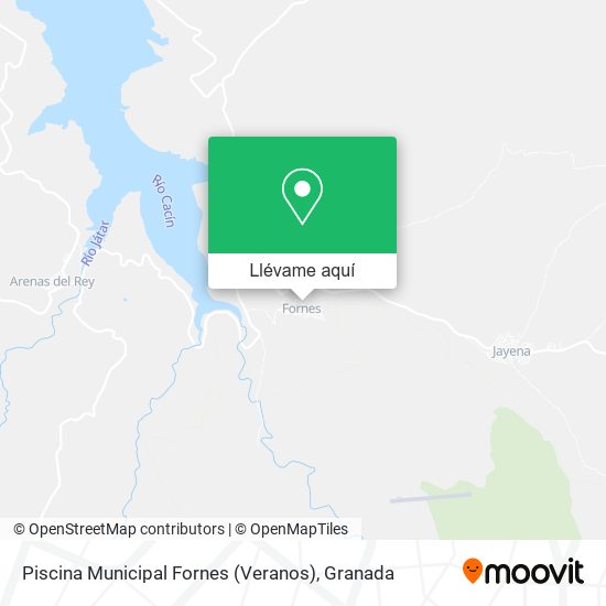 Mapa Piscina Municipal Fornes (Veranos)