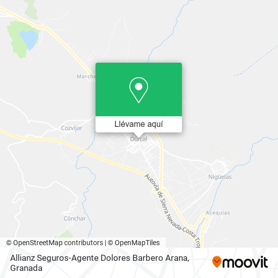 Mapa Allianz Seguros-Agente Dolores Barbero Arana