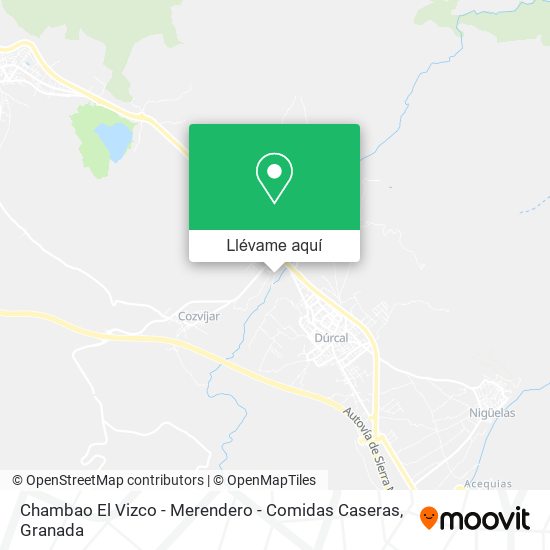 Mapa Chambao El Vizco - Merendero - Comidas Caseras