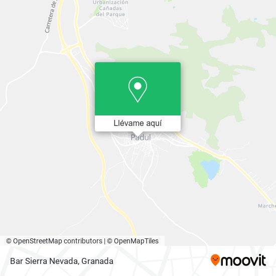 Mapa Bar Sierra Nevada