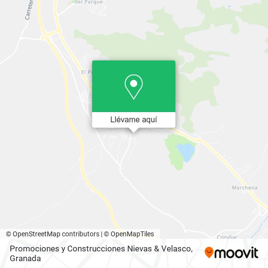 Mapa Promociones y Construcciones Nievas & Velasco