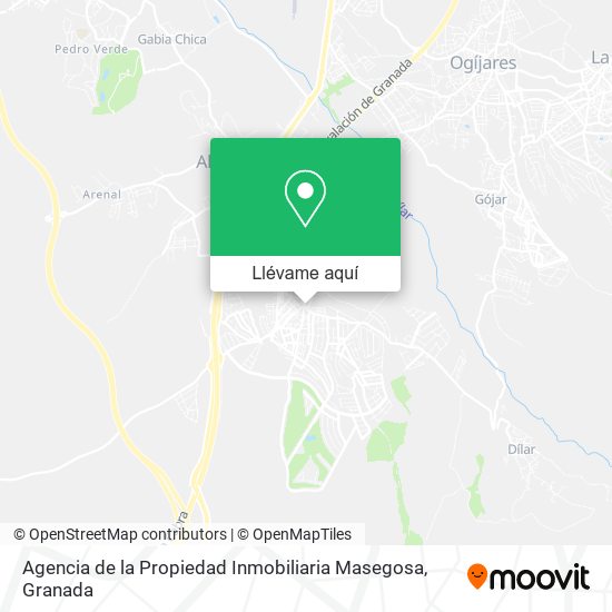 Mapa Agencia de la Propiedad Inmobiliaria Masegosa