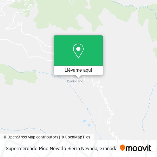 Mapa Supermercado Pico Nevado Sierra Nevada