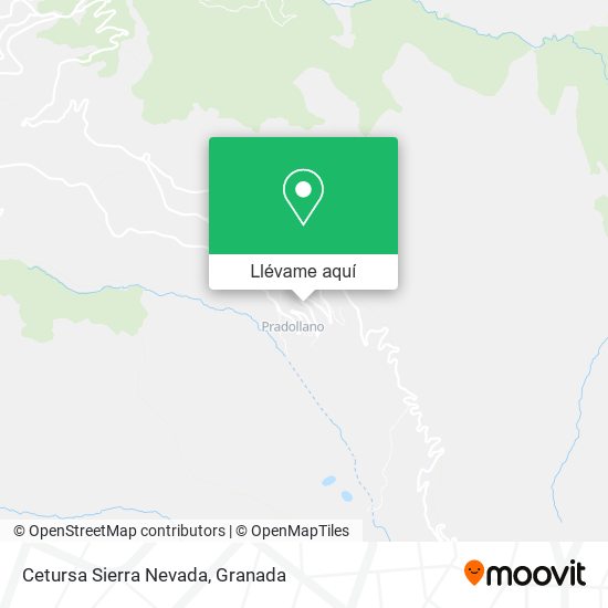 Mapa Cetursa Sierra Nevada