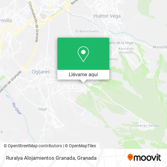 Mapa Ruralya Alojamientos Granada