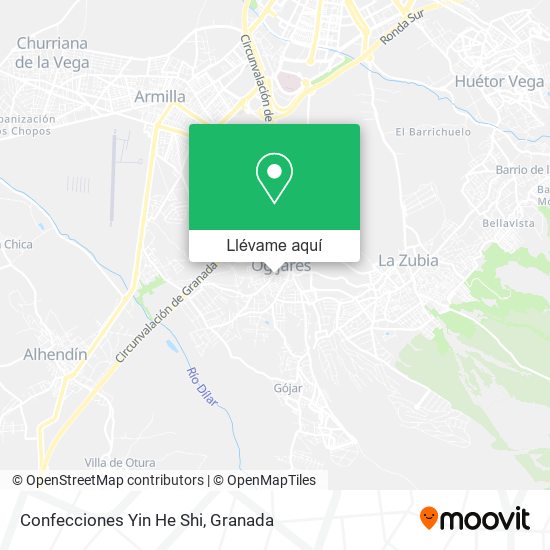 Mapa Confecciones Yin He Shi