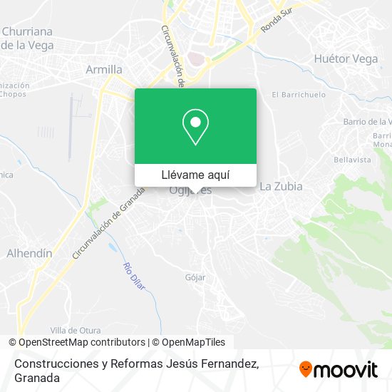 Mapa Construcciones y Reformas Jesús Fernandez