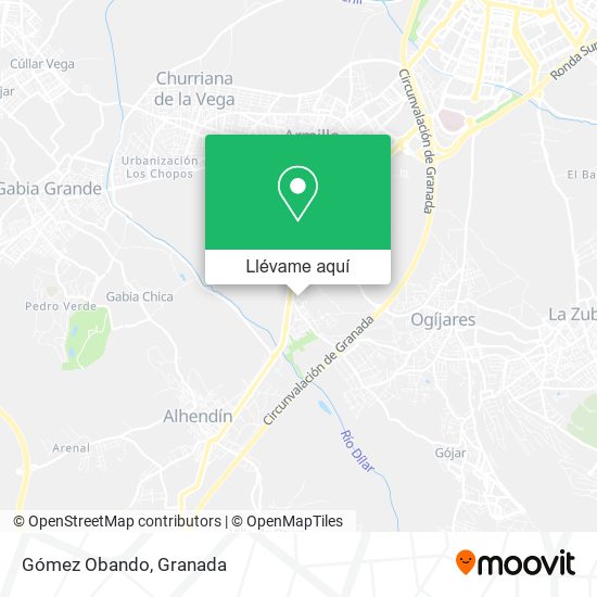 Mapa Gómez Obando