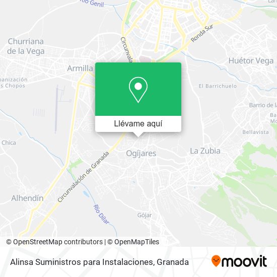 Mapa Alinsa Suministros para Instalaciones