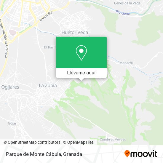 Mapa Parque de Monte Cábula