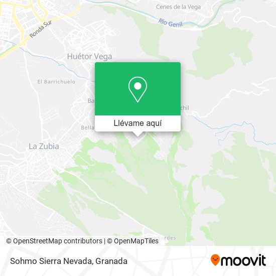 Mapa Sohmo Sierra Nevada