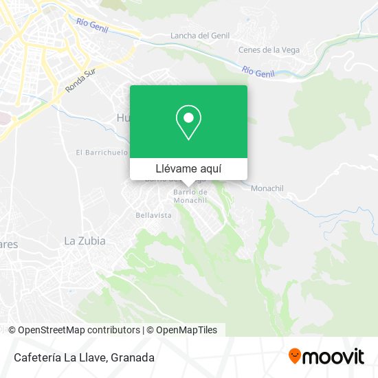 Mapa Cafetería La Llave