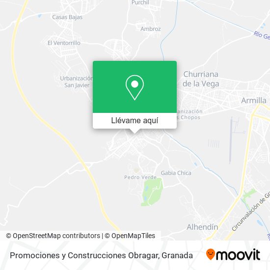 Mapa Promociones y Construcciones Obragar