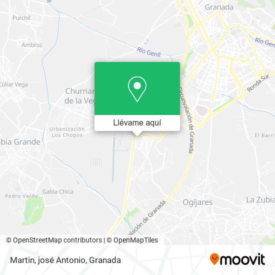 Mapa Martin, josé Antonio