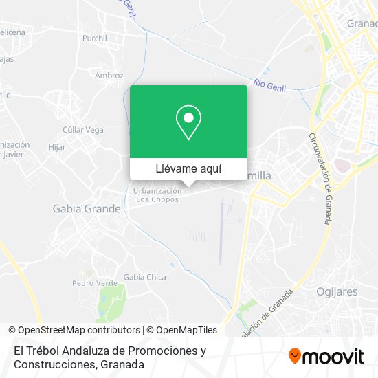 Mapa El Trébol Andaluza de Promociones y Construcciones