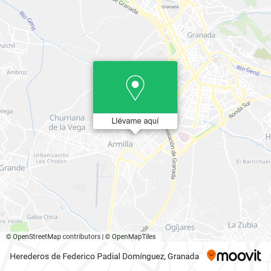 Mapa Herederos de Federico Padial Domínguez