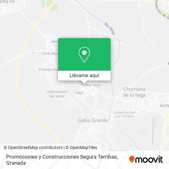 Mapa Promociones y Construcciones Segura Terribas