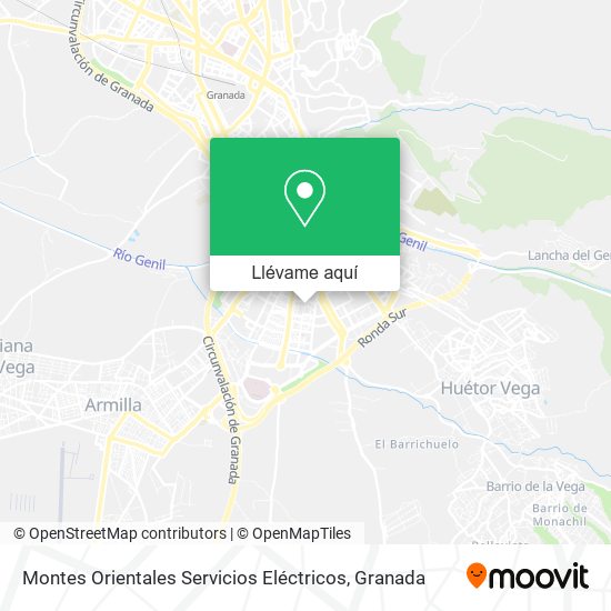Mapa Montes Orientales Servicios Eléctricos