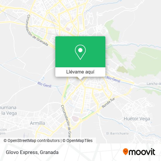 Mapa Glovo Express