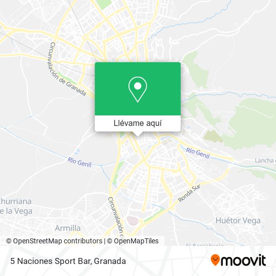 Mapa 5 Naciones Sport Bar