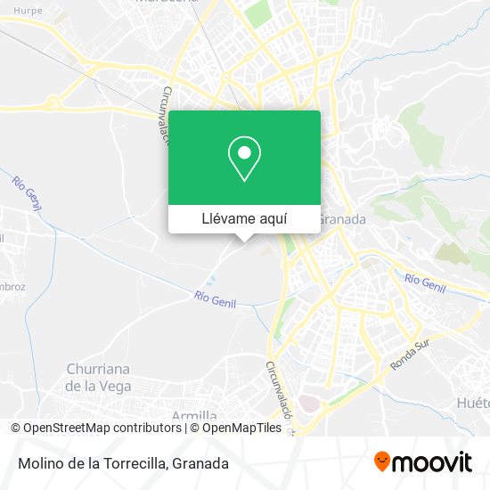 Mapa Molino de la Torrecilla