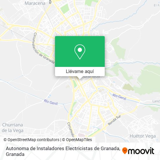 Mapa Autonoma de Instaladores Electricistas de Granada