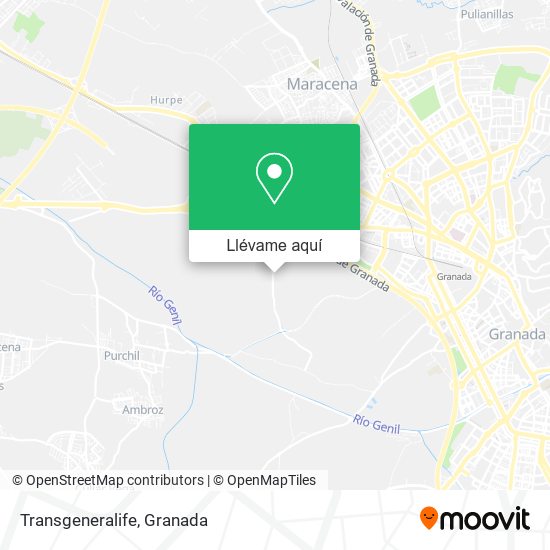 Mapa Transgeneralife