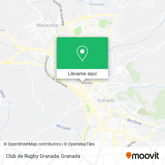 Mapa Club de Rugby Granada